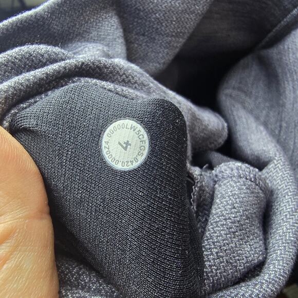 Lululemon Align Pant II 25" Mini Heathered Herringbone Heathered Black White - Picture 10 of 10